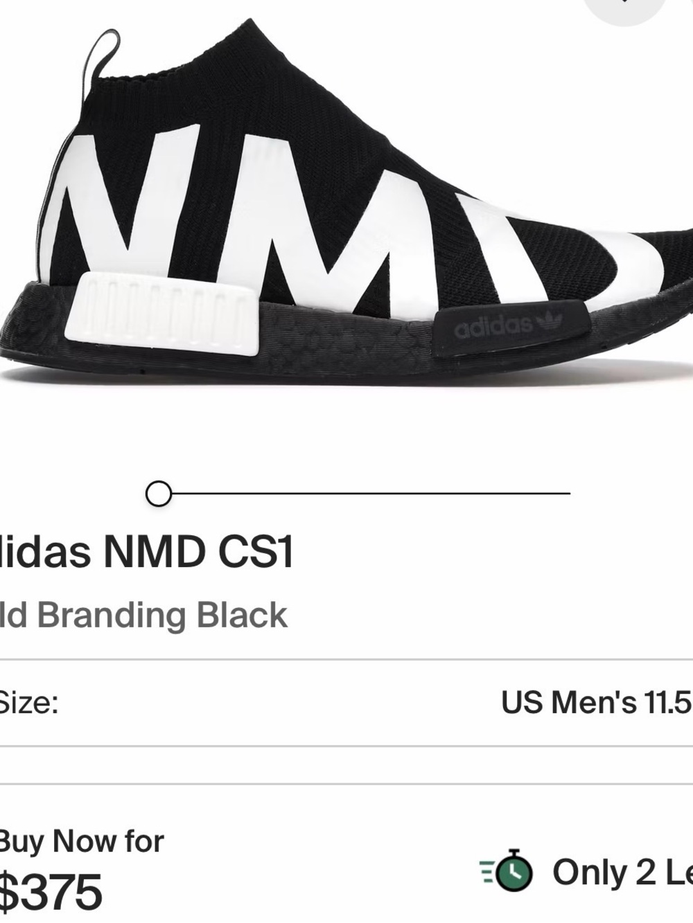 adidas Black Knit Sock Sneakers with Bold White Logo